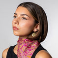 Charger l'image dans la visionneuse de la galerie, Foulard de soie Rose Indien