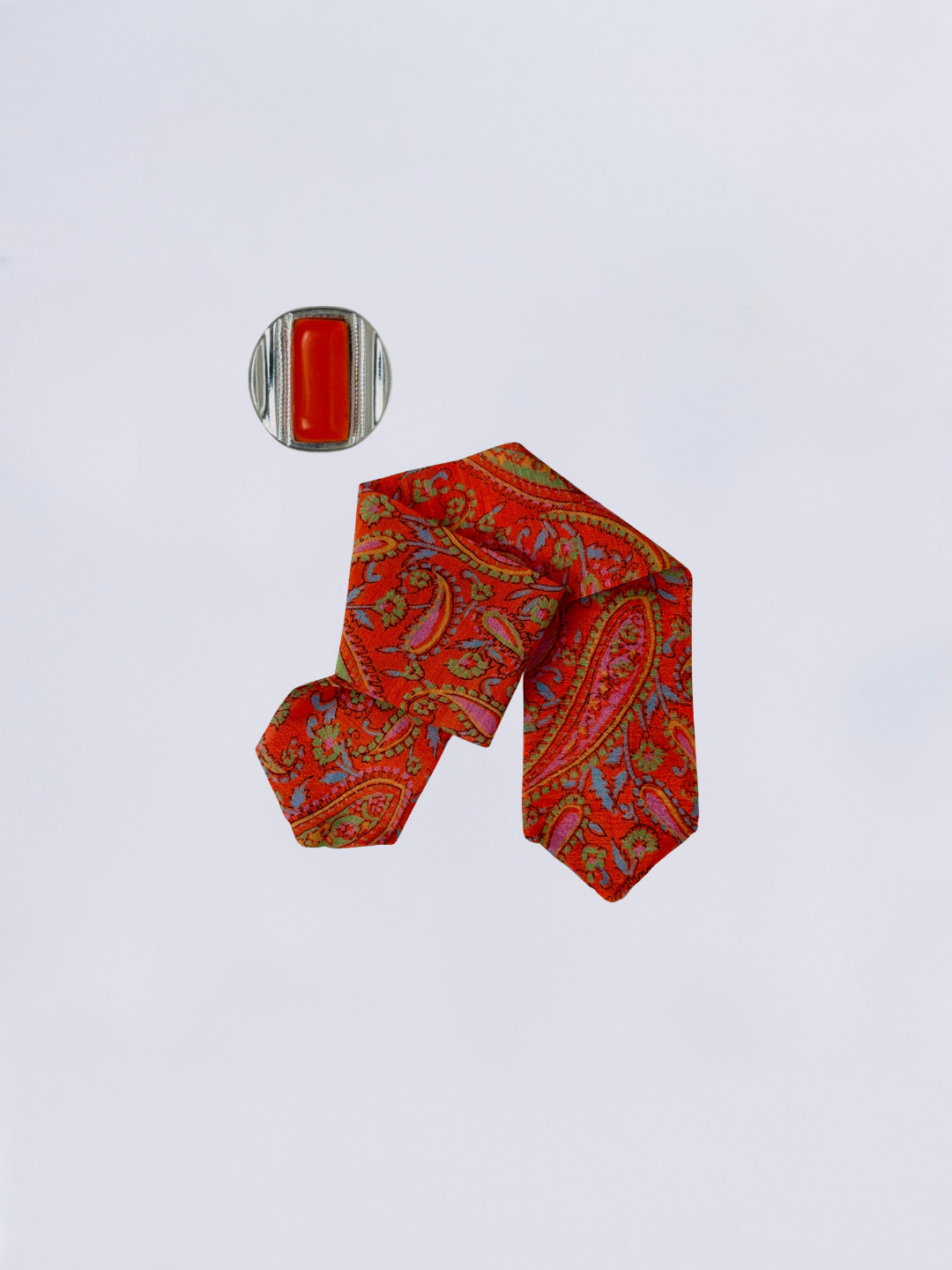 Bracelet luz sari amara argent orange