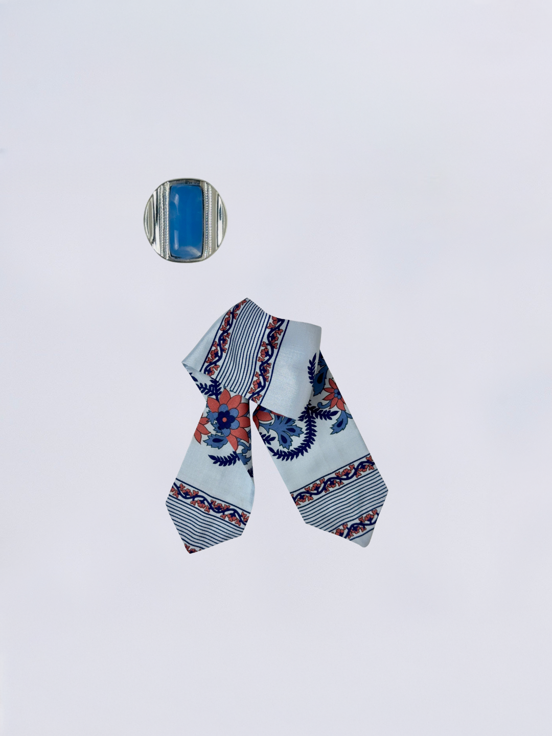 Bracelet luz sari calen argent bleu cristallo