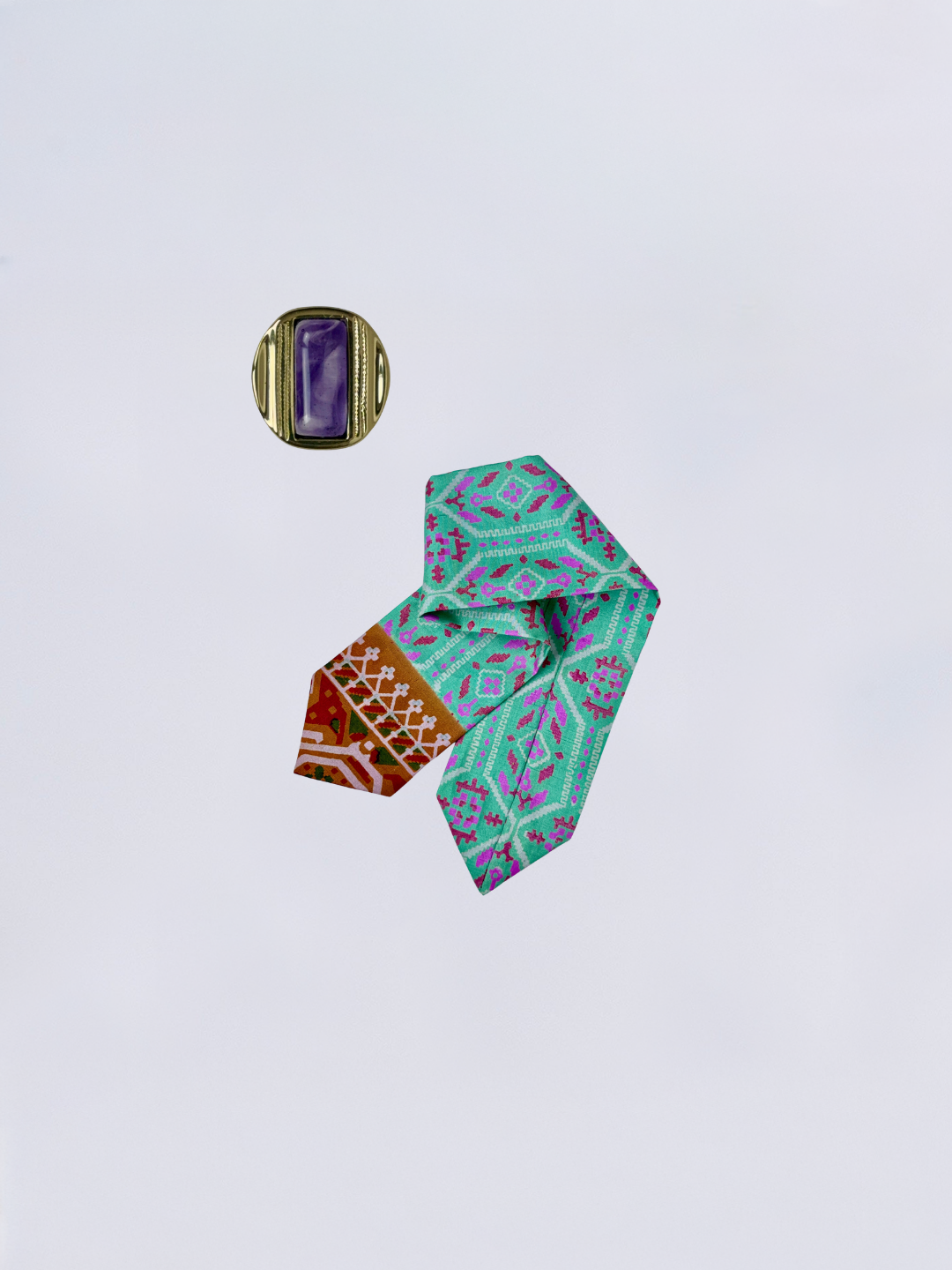 Bracelet luz saria myna bronze violet cristallo