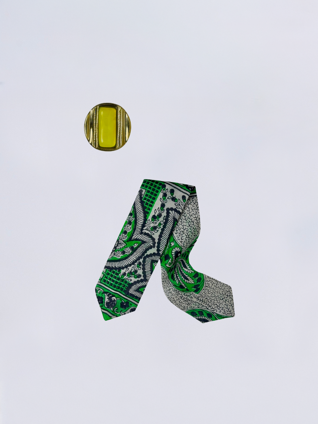 Bracelet luz saria orven bronze jaune citron