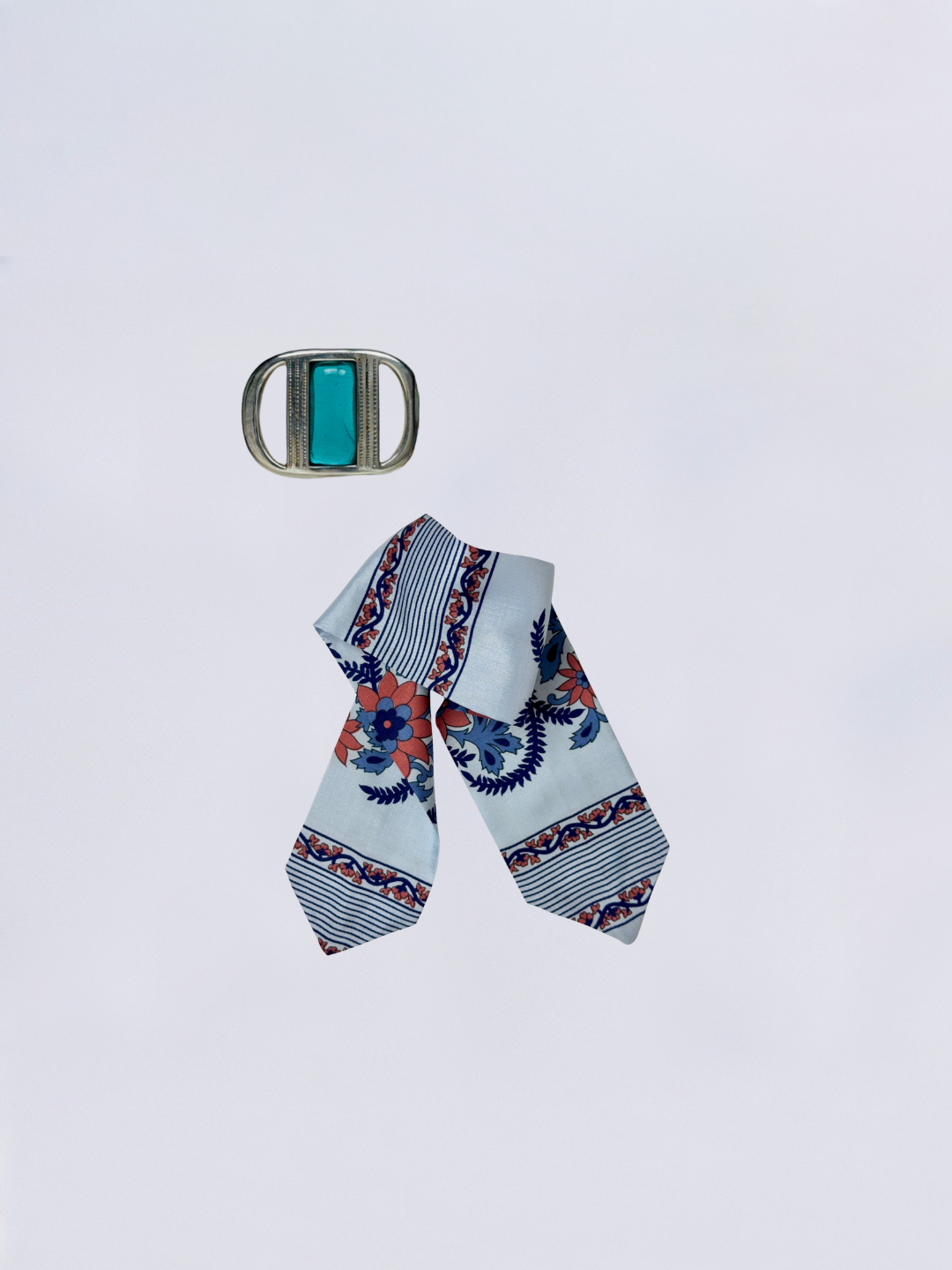Bracelet riviera saria calen argent turquoise