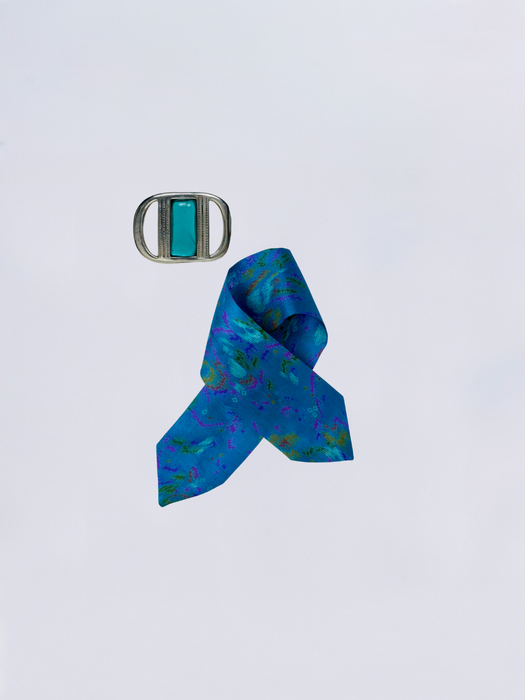 Bracelet riviera saria iryna argent turquoise