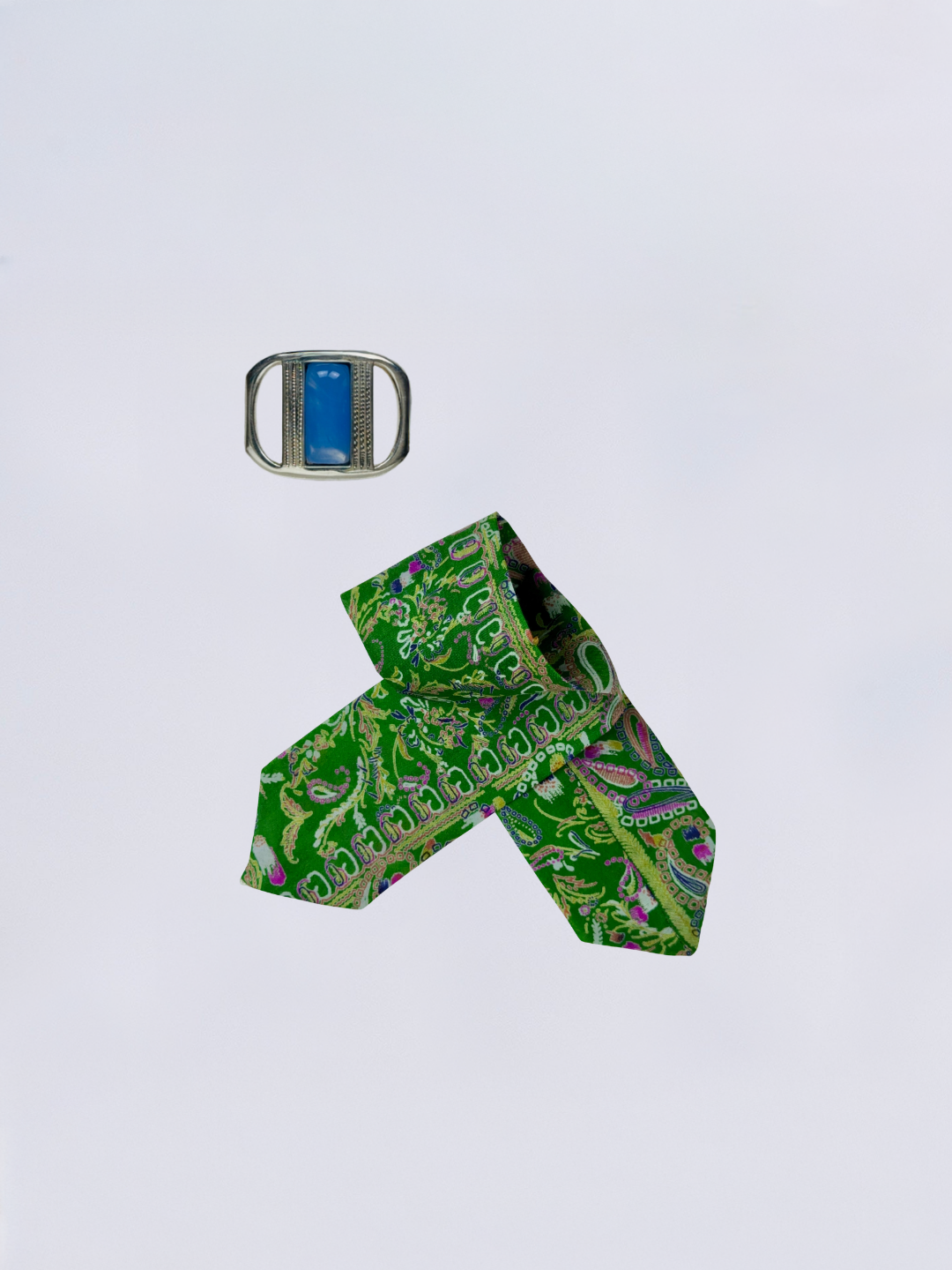 Bracelet riviera saria lévia argent bleu cristallo