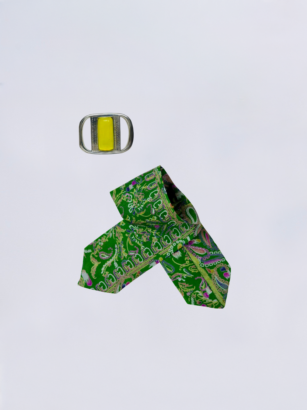 Bracelet riviera saria lévia argent jaune citron