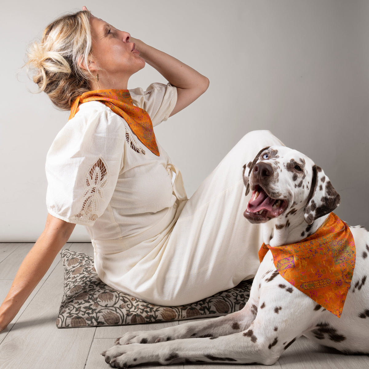 Foulard de soie Clémentine