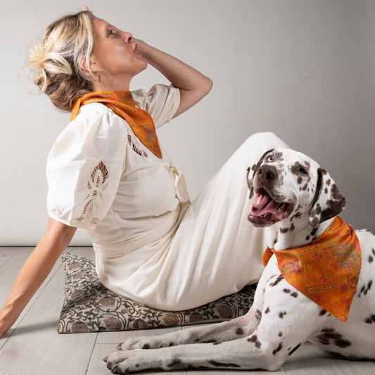 Foulard de soie Clémentine