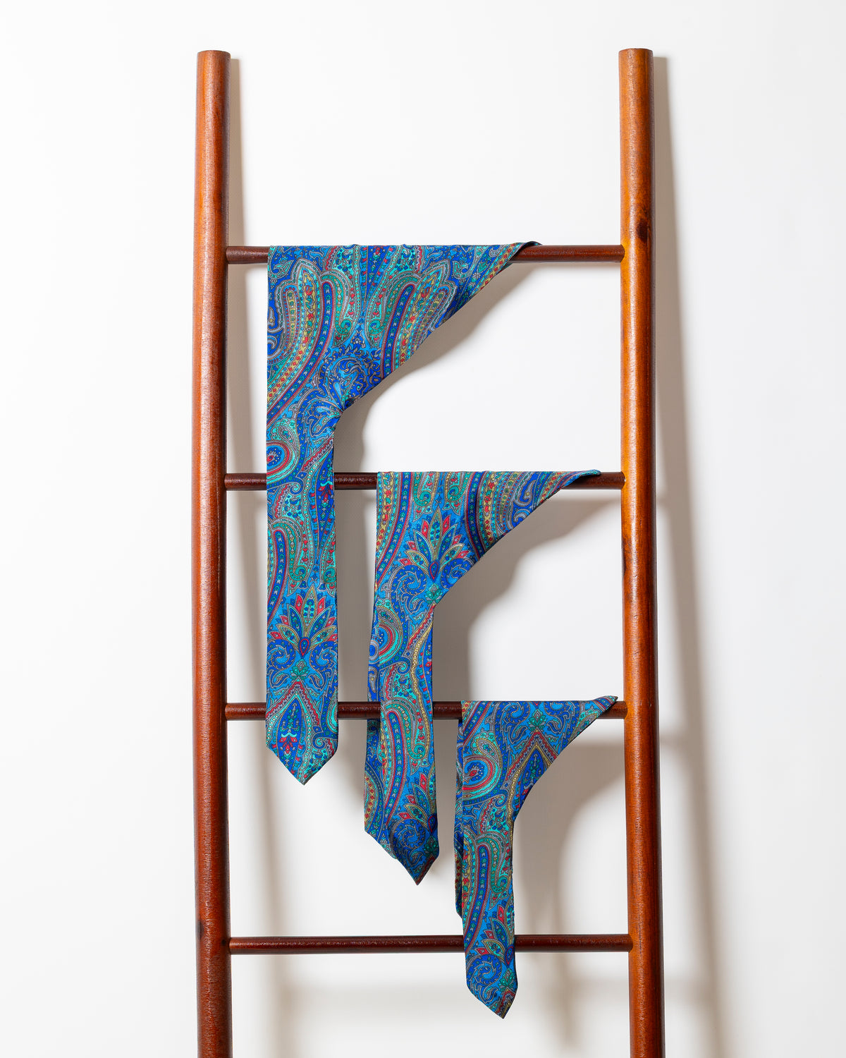 Foulard de soie Bleu cachemire