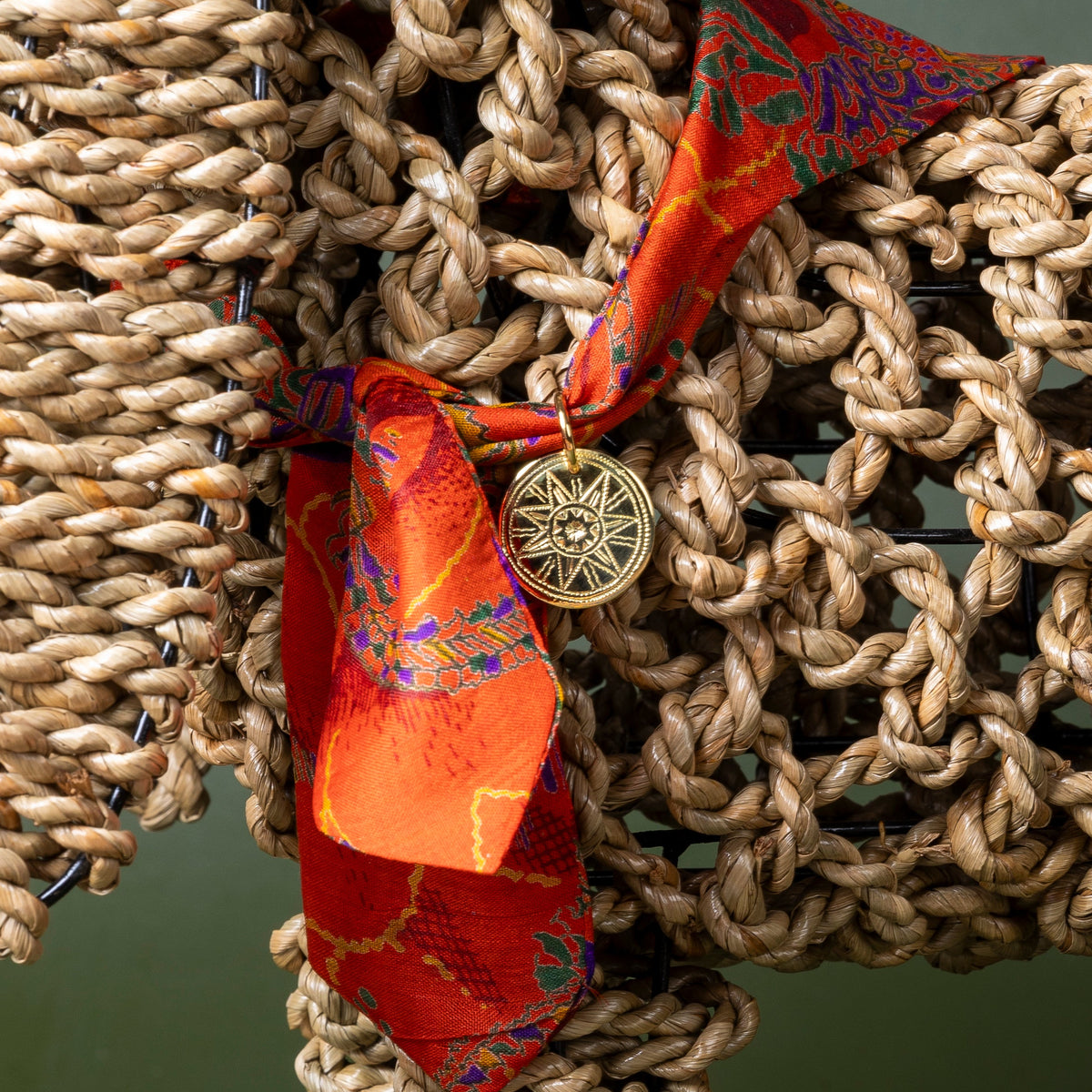 Foulard de soie Cuivre d'automne